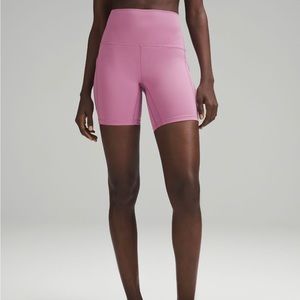NWT lululemon align high rise with pocket bike shorts size 6